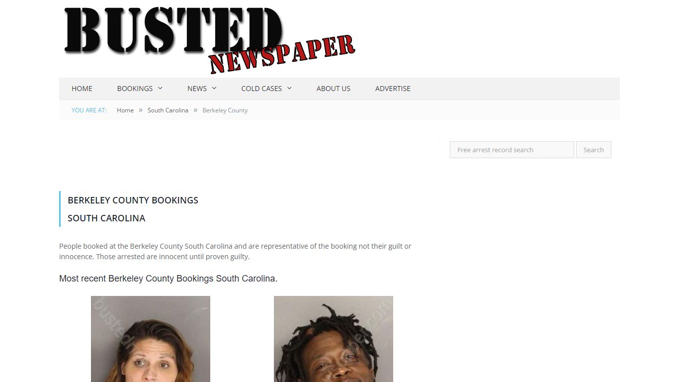 Berkeley County, SC Mugshots - BUSTEDNEWSPAPER.COM